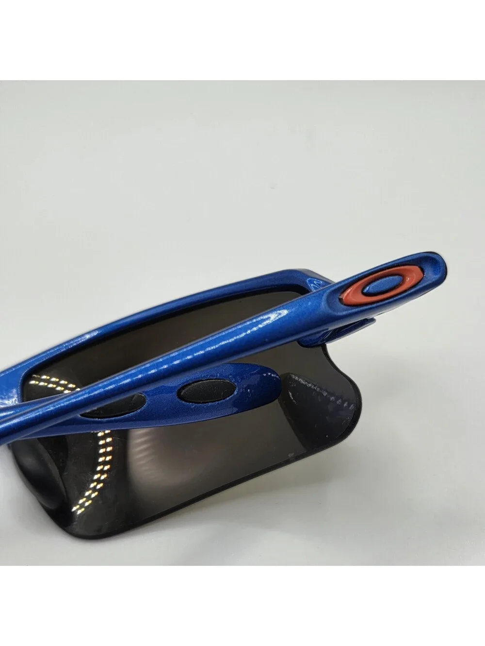 Rare Vintage Oakley Icepick Ice Pick Polarized Sunglasses USA Blue Orange Yellow